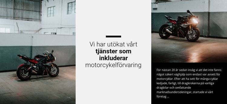 Allt om motorcyklar CSS -mall