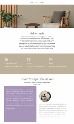 Çağdaş Ev Mobilyası - Harika Bir Açılış Sayfası