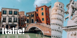 Guide De L'Italie - Page De Destination Gratuite, Modèle HTML5
