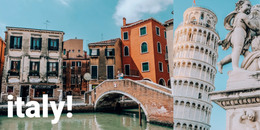 Italy Guide - HTML Code Template