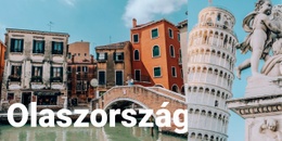 Olaszország Útmutató – Prémium Sablon