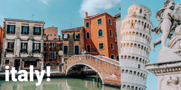 Italy Guide - Web Page Design