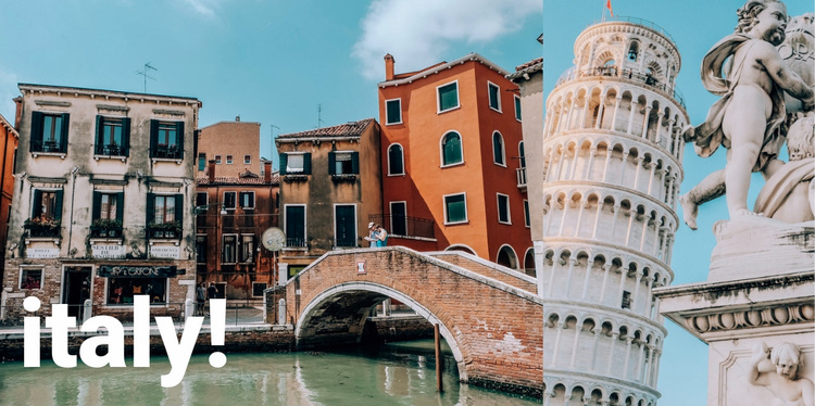 Italy guide Website Design