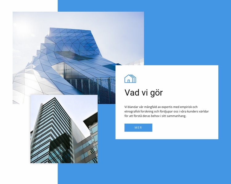 Extraordinär arkitektur HTML-mall