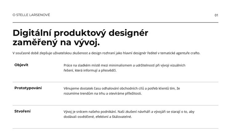 Digitální produkt Webový design