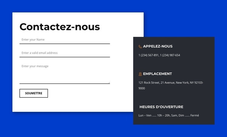 Pour toute demande, ou juste pour dire bonjour Conception de site Web