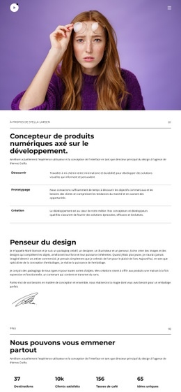 Concepteur De Site Web Pour Lauréat D'Un Prix Freelance