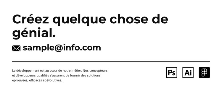 Nous créons du numérique indélébile Modèle HTML