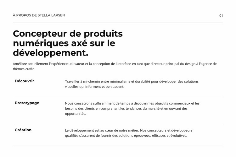 Produit numérique Modèle HTML5