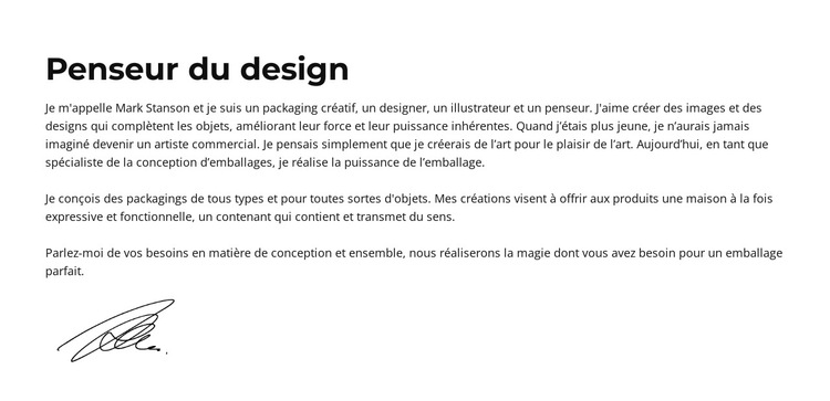 Créer quelque chose de génial Modèle de site Web