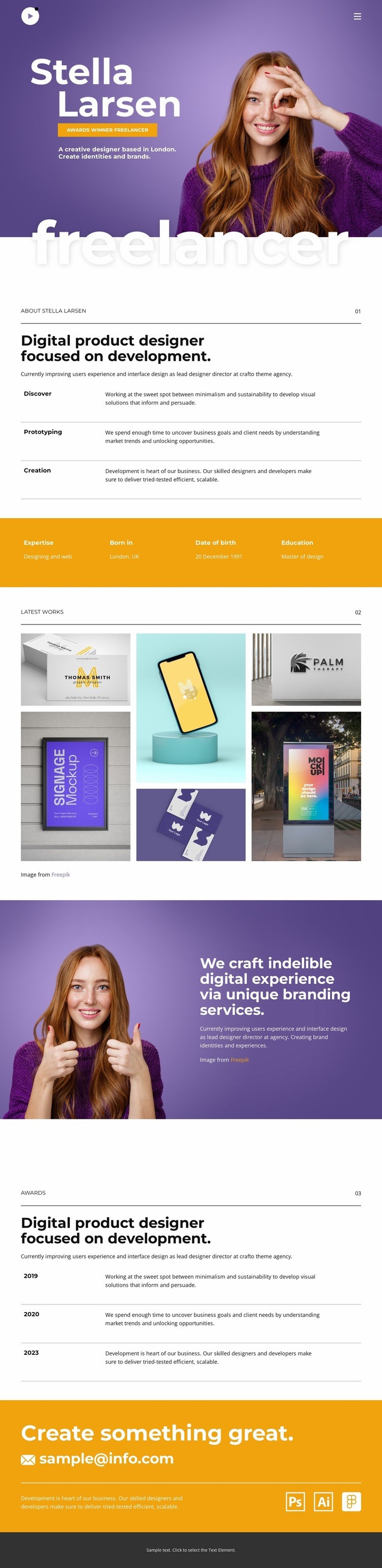 Master of design Homepage Design
