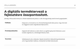 Digitális Termék – Céloldal