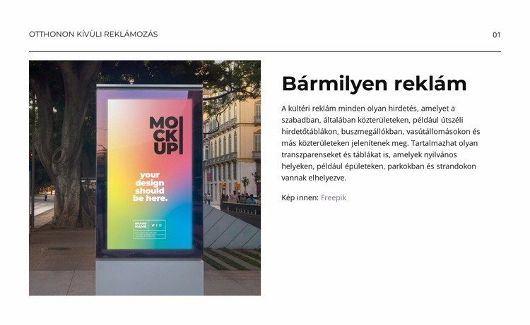 Bármilyen reklám WordPress Téma