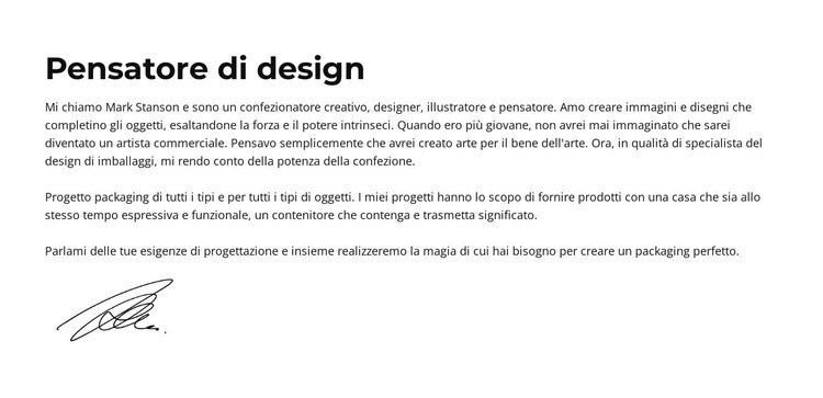 Crea qualcosa di eccezionale Modelli di Website Builder