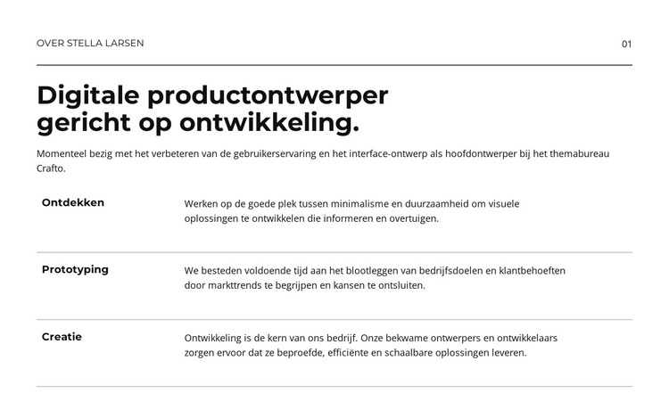 Digitaal product HTML-sjabloon