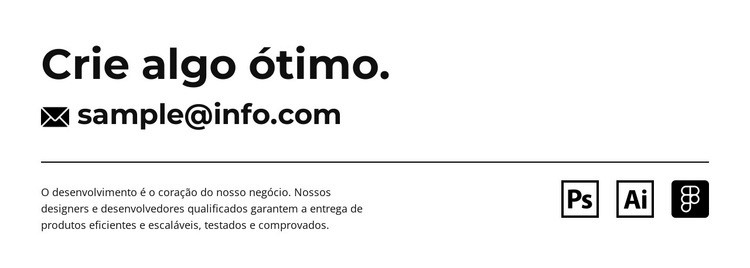 Criamos digital indelével Design do site