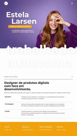 Modelo Joomla Incrível Para Mestre Do Design