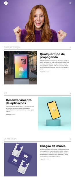 Crie Identidades E Marcas - Lindo Tema WordPress