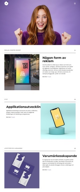 Skapa Identiteter Och Varumärken - Bästa Designen Av Webbplatsmall