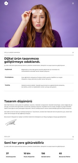 Ödül Kazanan Serbest Çalışan Için Web Sitesi Tasarımcısı