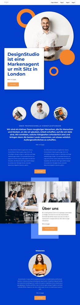 Eine Branding-Agentur In London Kostenlose CSS-Websitevorlage