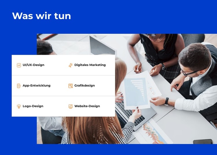 Wir erstellen ansprechende und benutzerfreundliche Websites HTML-Vorlage