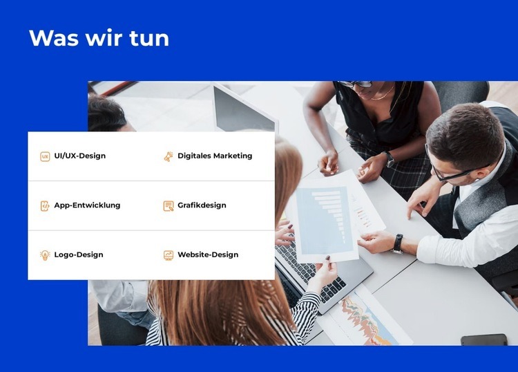 Wir erstellen ansprechende und benutzerfreundliche Websites Vorlage