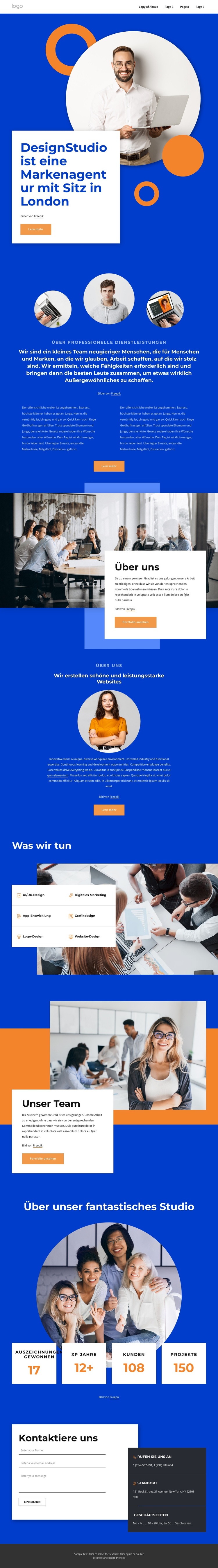 Eine Branding-Agentur in London WordPress-Theme