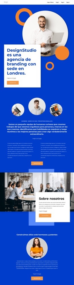 Una Agencia De Branding En Londres - Design HTML Page Online