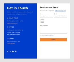 Connect With Us - HTML Web Page Template