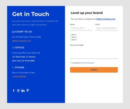Connect With Us - Website Design Template