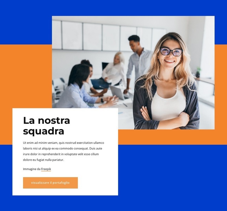 L'idea che ci guida come consulenti di direzione Mockup del sito web