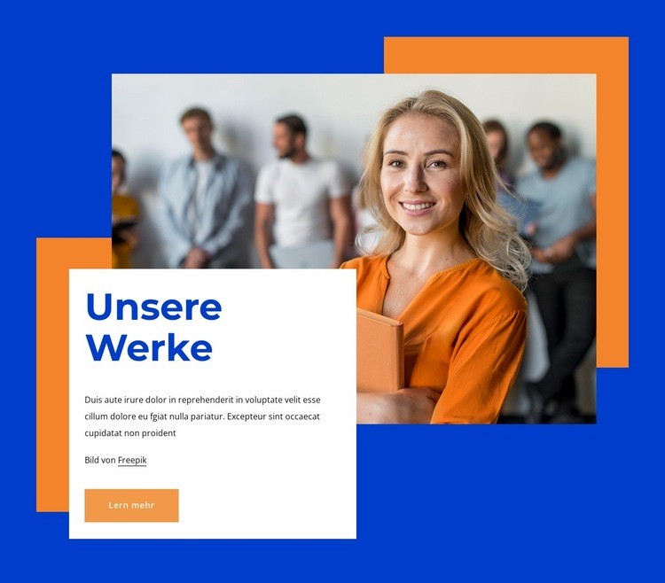 Wir erstellen für jeden Kunden ein maßgeschneidertes Design HTML Website Builder