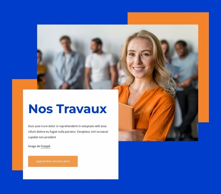 Nous créons un design sur mesure pour chaque client Créateur de site Web HTML