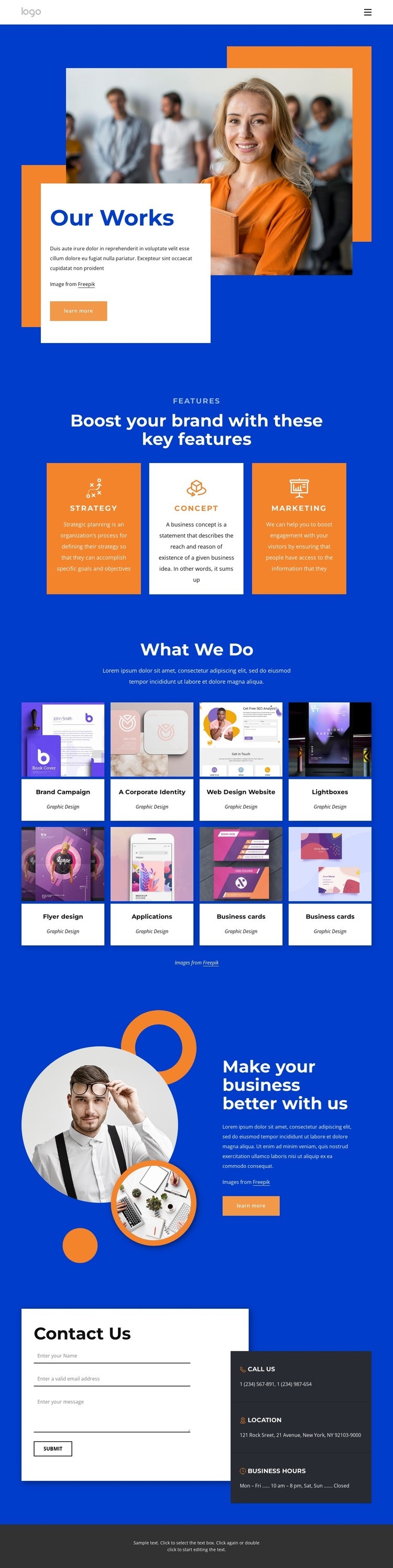 Web design for your small business Squarespace Template Alternative