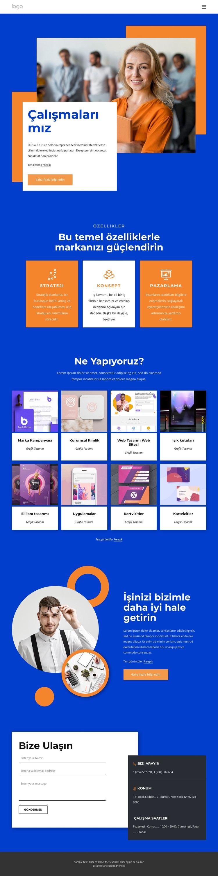 Küçük işletmeniz için web tasarımı CSS Şablonu