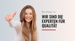 Exklusive Einseitenvorlage Für Experten Für Qualität