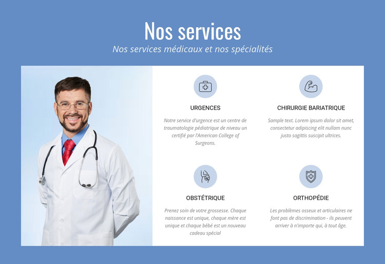 Services de thérapie complets Modèle HTML