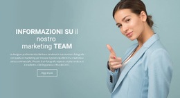 Informazioni Sul Team Di Marketing - Costruttore Web