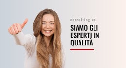 Modello Esclusivo Di Una Pagina Per Esperti In Qualità