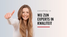 Experts In Kwaliteit - Beste HTML5-Sjabloon