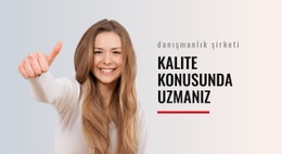 Kalitede Uzmanlar Için WordPress Sitesi
