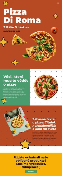 Věci, Které Musíte Vědět O Pizze – Šablona Stránky HTML
