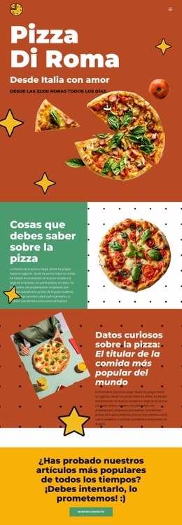 Cosas Que Debes Saber Sobre La Pizza - Diseño Múltiple