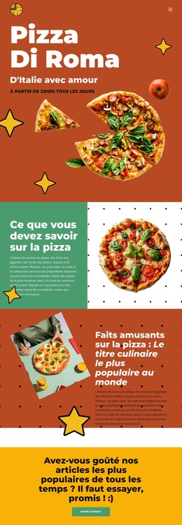 Ce Que Vous Devez Savoir Sur La Pizza - Modèle De Page HTML
