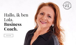 CSS-Rastersjabloonkolom Voor Innovatie Business Coach