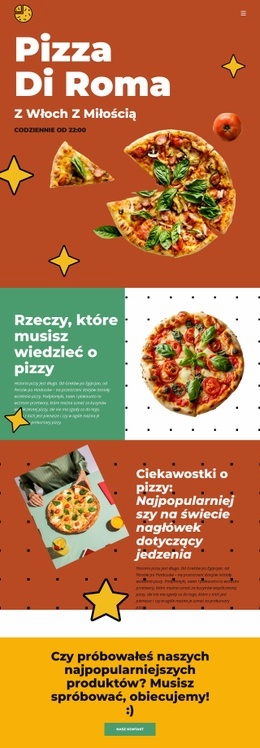 Rzeczy, Które Musisz Wiedzieć O Pizzy - Motyw Strony