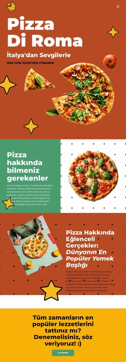 Pizza Hakkında Bilmeniz Gerekenler Joomla Şablonu 2024