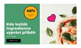 Výborná Pizza - Bezplatná Šablona