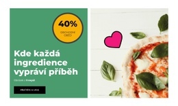 Vestavěné Vícenásobné Rozvržení Pro Výborná Pizza